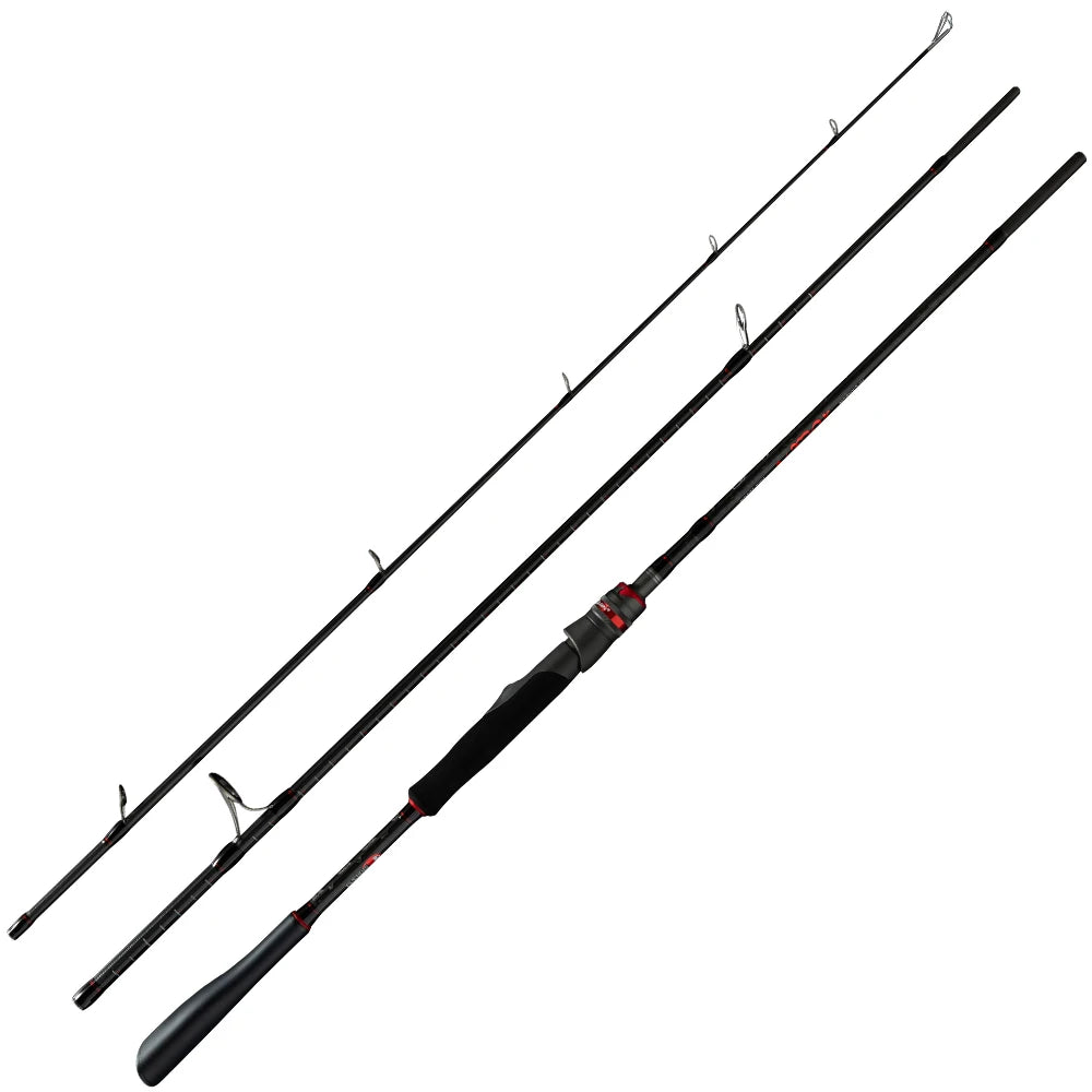 BUDEFO ROCK  Carbon Spinning Casting Fishing Rod with 1.98m 2.28m 2.43m 2.58m 2.70m 3.00m Baitcasting FUJI Guide FAST Rod