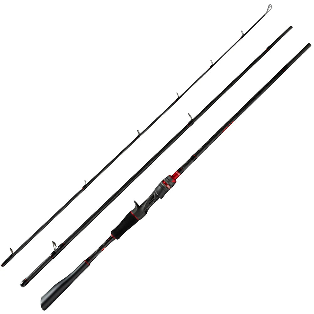 BUDEFO ROCK  Carbon Spinning Casting Fishing Rod with 1.98m 2.28m 2.43m 2.58m 2.70m 3.00m Baitcasting FUJI Guide FAST Rod