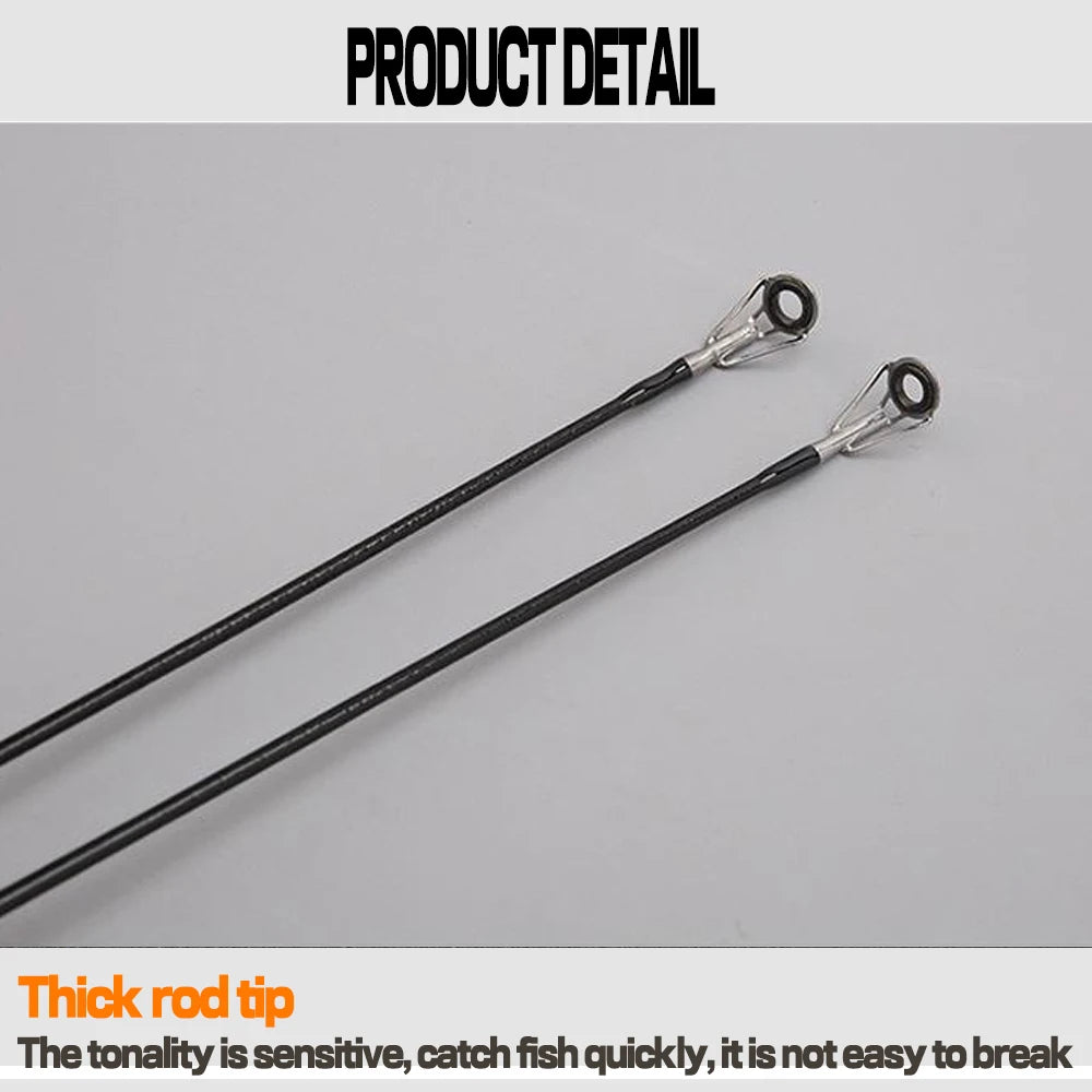 Casting Spinning Fishing Rod 1.8m 1.68m UltraLight Carbon Fiber Rod Pole 2 Section Baitcasting Fishing Rod