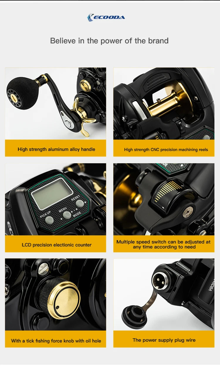 Ezh 5000 Electric Reel Offshore Boat Fishing Reels 22kgs Drag Power The Same With Daiwa Performance